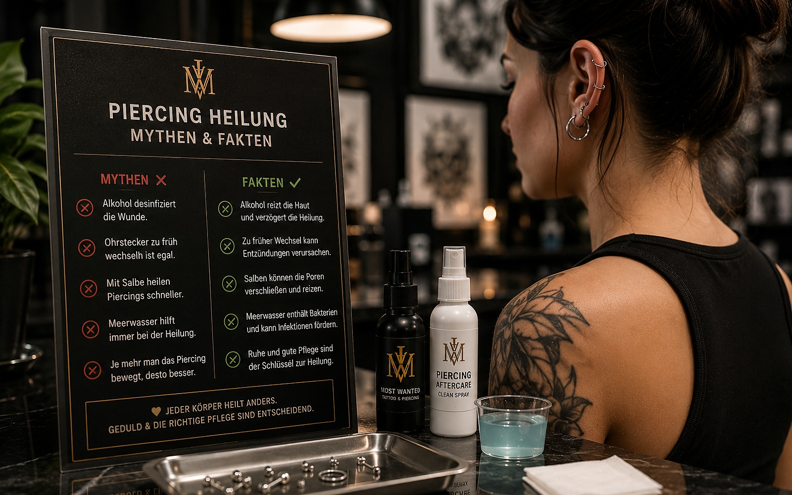 Kann man die Heilung bei Piercings wirklich beschleunigen? – Mythen & Fakten