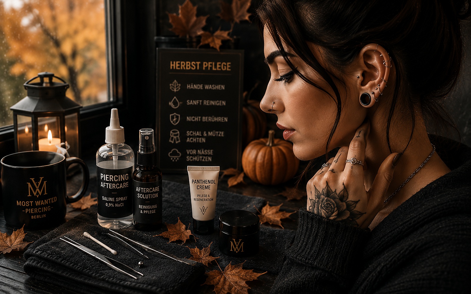 Piercing-Pflege im Herbst: Tipps gegen Erkältung & Entzündungen