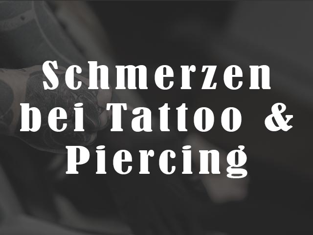 Wie schmerzhaft sind Tattoos und Piercings?