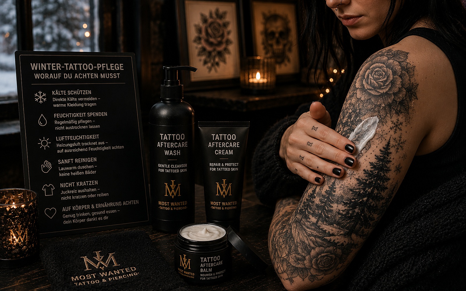 Winter-Tattoo-Pflege: Worauf du achten musst