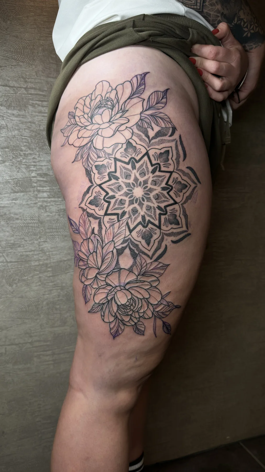 Geometric Tattoo bei Most Wanted Berlin