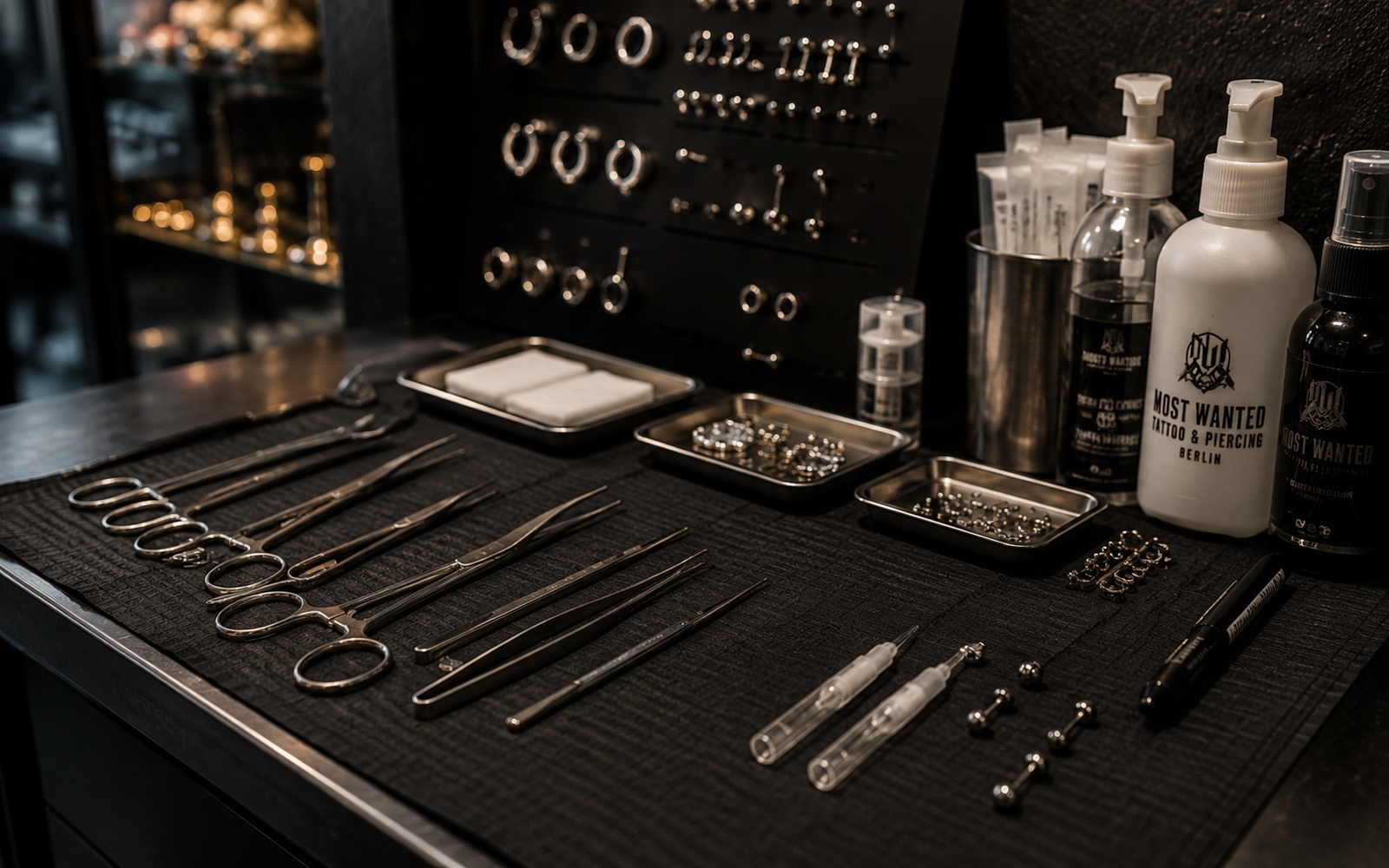 Modernes Piercingstudio in Berlin
