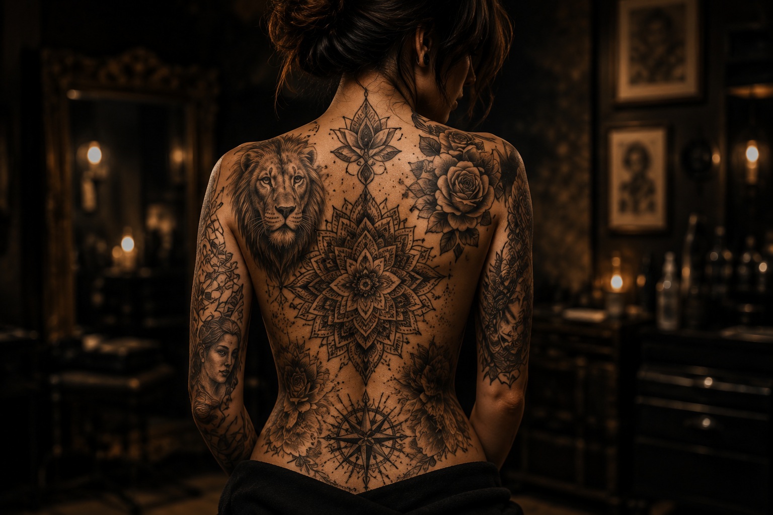 Tattoo Arbeit bei Most Wanted Tattoo Berlin